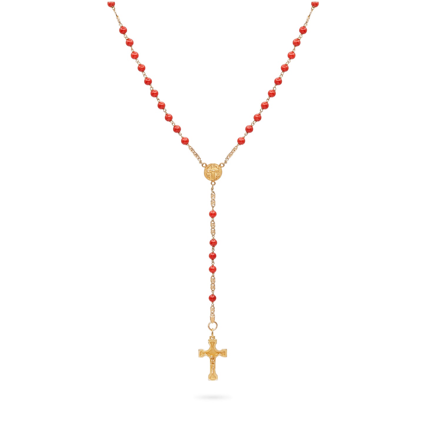 10k Gold Bezel Set Color Diamond Rosary Necklace Chain 10.25ct - Ice Storm  Gems