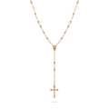 ROSARIO DE ORO AMARILLO CON PERLAS