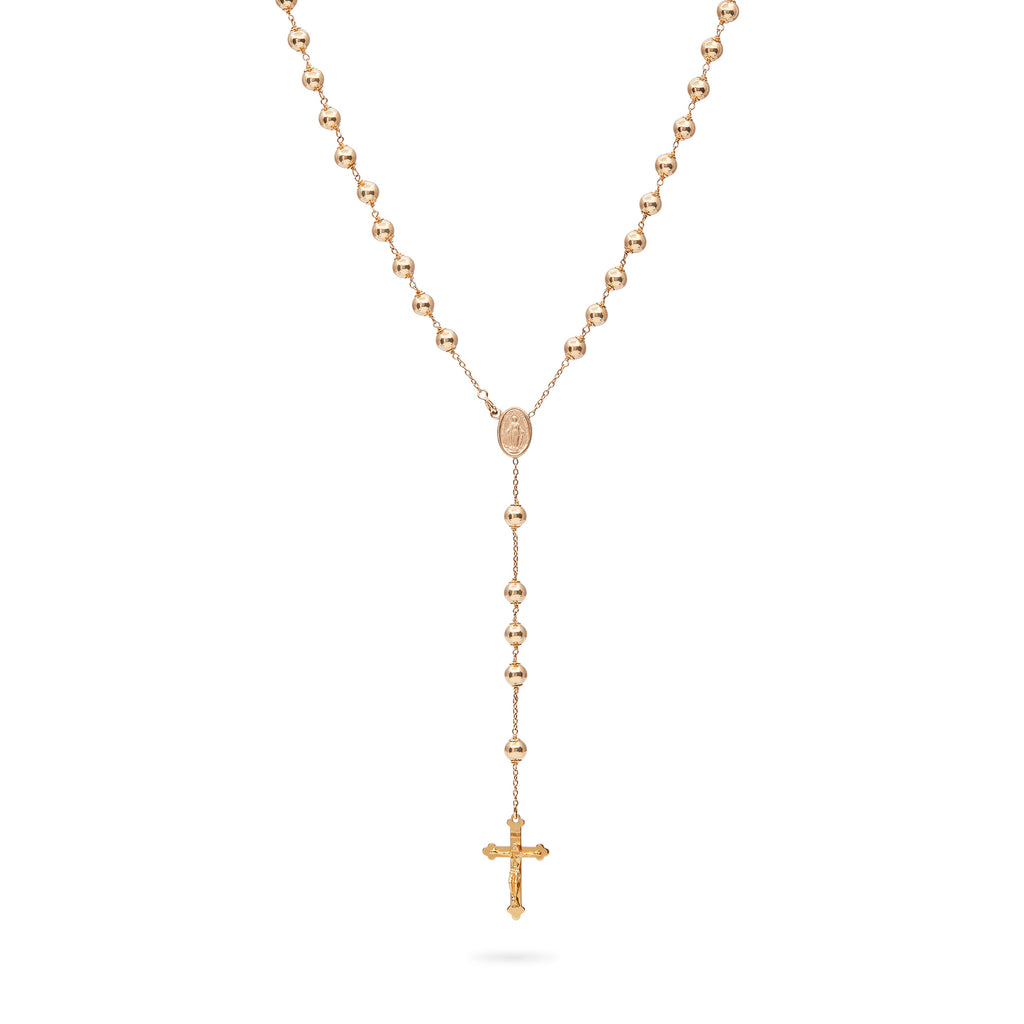 ROSARIO DE ORO AMARILLO DE LA VIRGEN MILAGROSA
