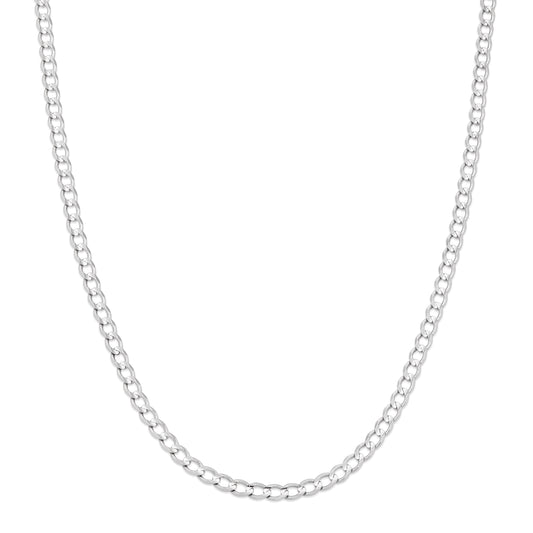 WHITE GOLD CURB CHAIN
