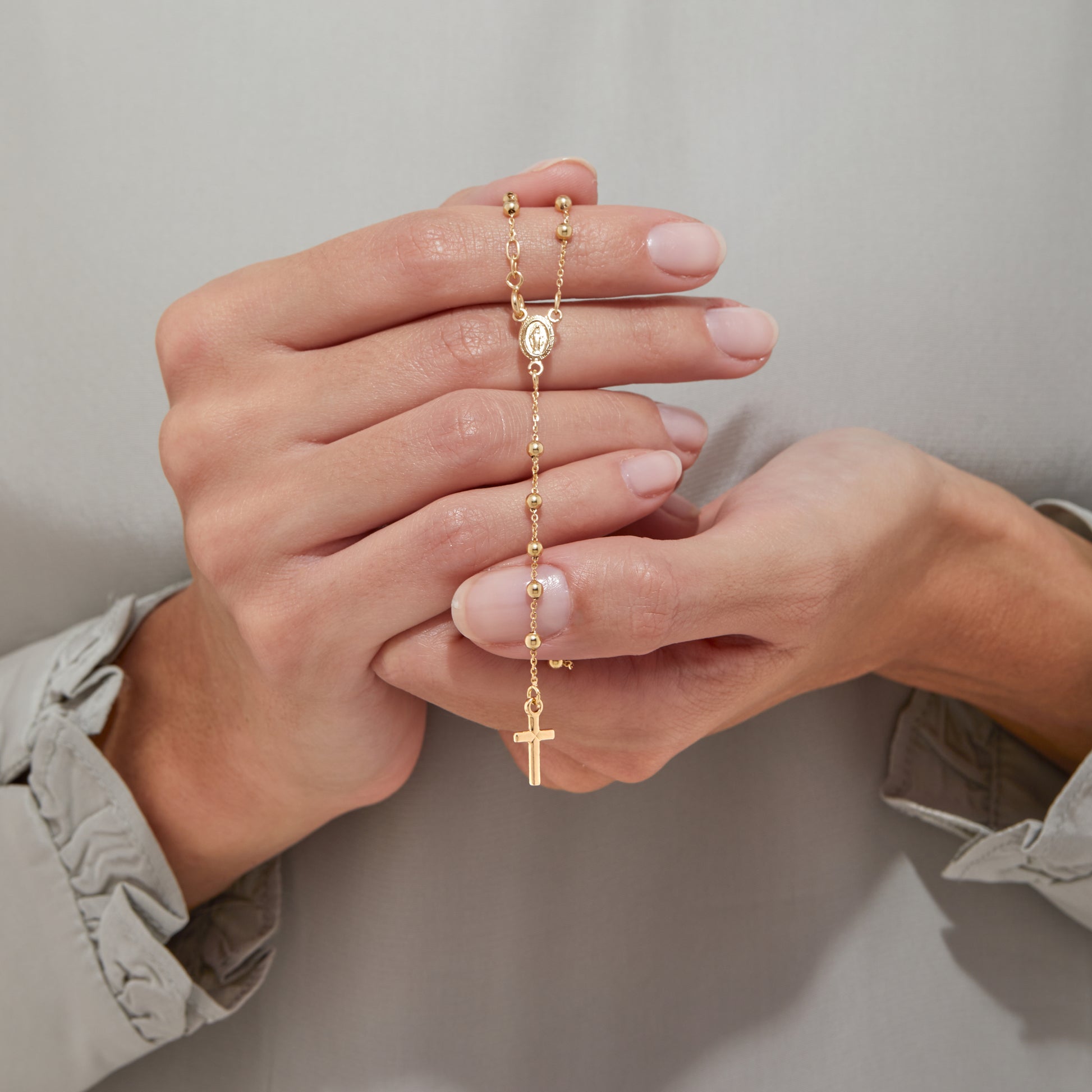 Rosary Bead Bracelet 14K Yellow Gold | Jared