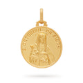 MEDAGLIA SANTA CATERINA IN ORO GIALLO