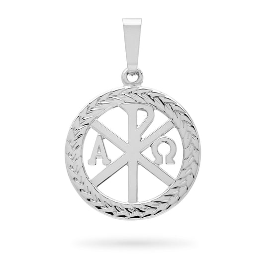 PEACE CROSS MEDAL IN WHITE GOLD